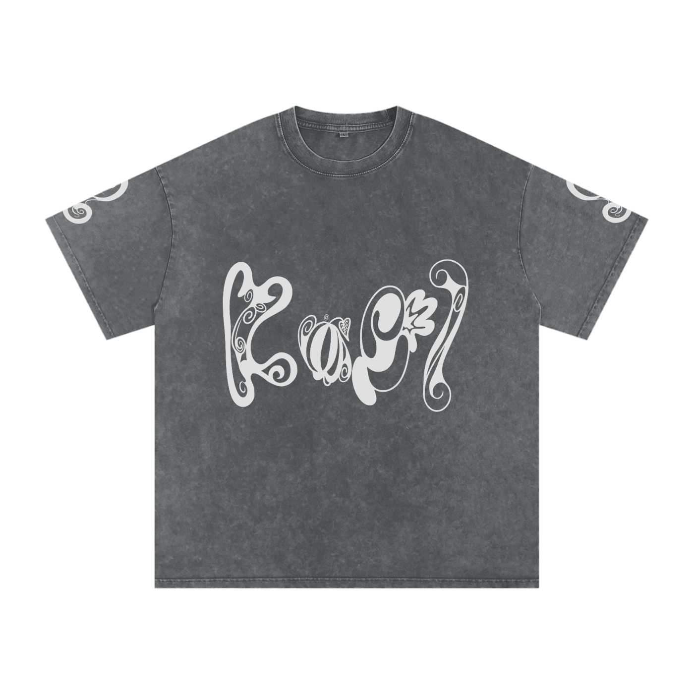 Snow Washed Oversized Cotton T-Shirt