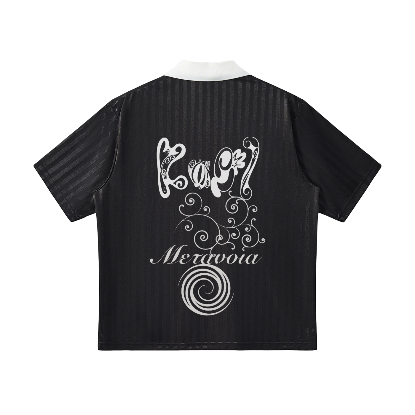 Contrast Collar Striped Soccer Jersey